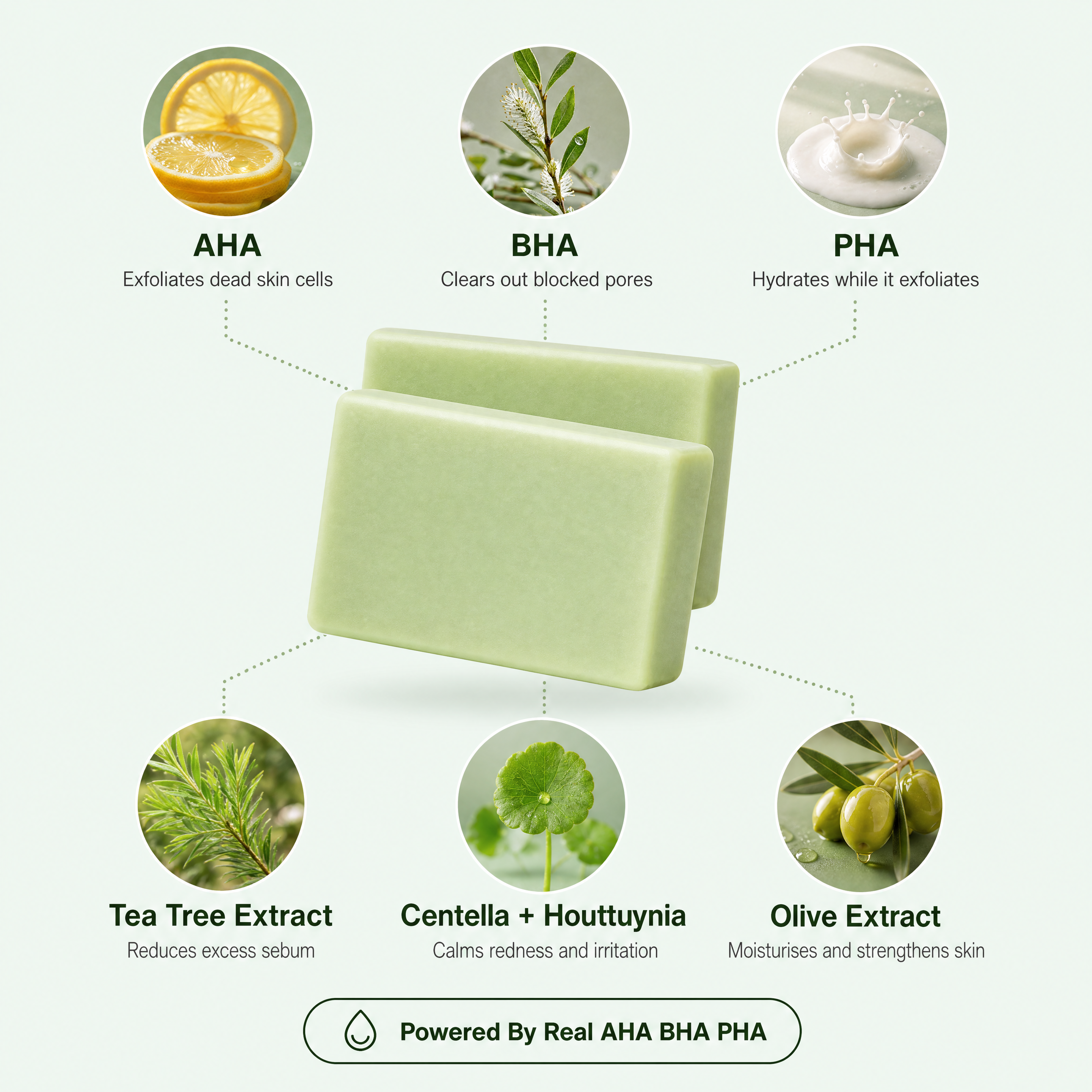 Japanese Exfoliating Bar Soap for Strawberry & Bumpy Skin